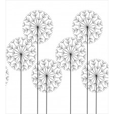 Digital Flower Dandelion Duvet Cover Set