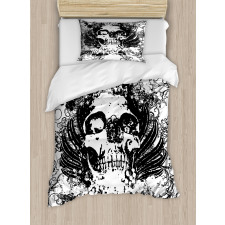 Dark Horror Scary Skull Duvet Cover Set