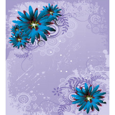 Graphic Ornament Flowers Duvet Cover Set