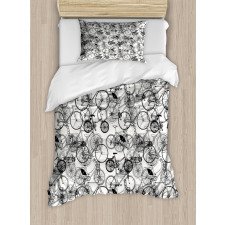 Vintage Retro Bicycle Duvet Cover Set