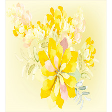 Romantic Yellow Flowers Duvet Cover Set