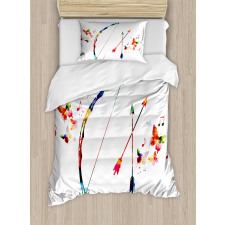 Abstract Bow and Arrow Duvet Cover Set