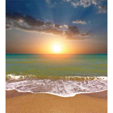 Idyllic Beach Scenery Duvet Cover Set