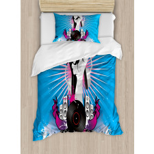 Music Elements Graffiti Duvet Cover Set