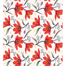 Vintage Tulip Flowers Duvet Cover Set