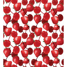 Cherry Picnic Spring Fruits Duvet Cover Set