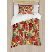 Exotic Wild Tropic Birds Duvet Cover Set