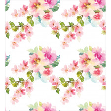 Watercolor Petals Duvet Cover Set
