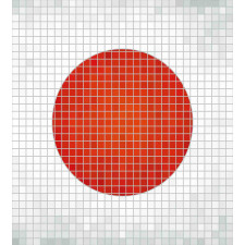 Mosaic Flag of Japan Duvet Cover Set