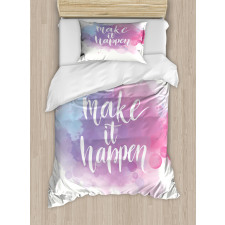 Positive Words Paint Duvet Cover Set