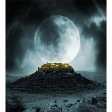 Full Moon and Castle Duvet Cover Set