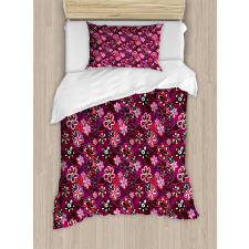 Modern Floral Leaf Nature Duvet Cover Set