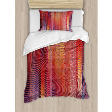 Wavy Mosaic Pixelated Duvet Cover Set