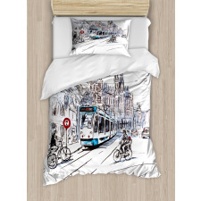 Amsterdam Cityscape Duvet Cover Set