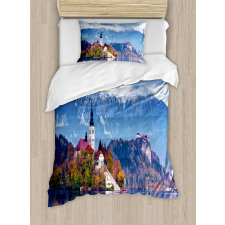 Bled Slovenia Lake Duvet Cover Set