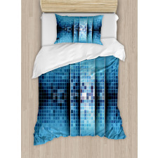 Mosaic Pattern Squares Duvet Cover Set