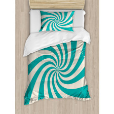 Nostalgic Spiral Colors Duvet Cover Set