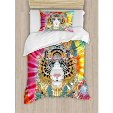 Tiger Head Duvet Cover Set