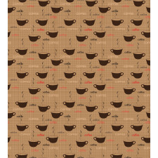 Coffee Cups Espresso Duvet Cover Set