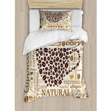 Latte Affogato Coffee Duvet Cover Set