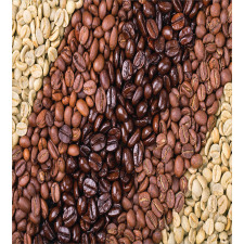 Coffee Beans Stripes Duvet Cover Set