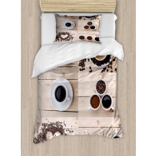 Coffee Mugs Snacks Beans Duvet Cover Set