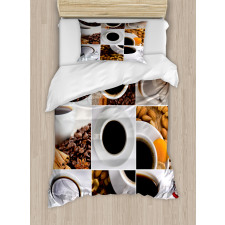 Coffee Almonds Cashews Duvet Cover Set