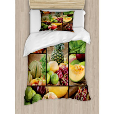 Fruit Pineapple Cherry Duvet Cover Set