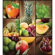 Fruit Pineapple Cherry Duvet Cover Set