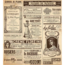 Historic French Journal Duvet Cover Set