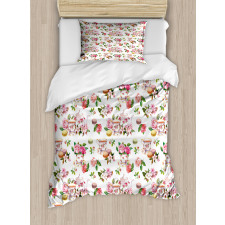 Colorful Antique Teapot Duvet Cover Set