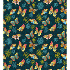 Butterflies and Flowers Duvet Cover Set