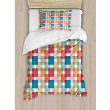 Wall or Floor Squares Duvet Cover Set