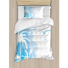 Island Palms Abstract Duvet Cover Set