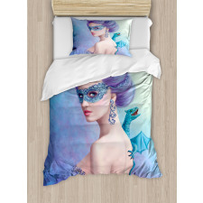 Fantasy Snow Queen Duvet Cover Set