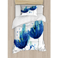 Floral Abstract Art Duvet Cover Set
