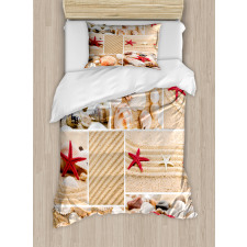 Seashells Starfishes Duvet Cover Set