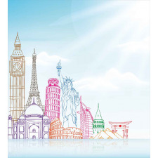 European Cities Landmarks Duvet Cover Set