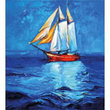 Sail Boat Art Picture Duvet Cover Set