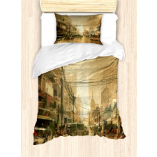 City Street View Duvet Cover Set