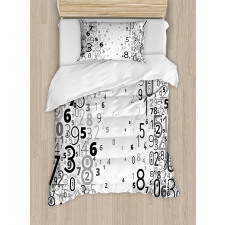 Mathematic Numbers Image Duvet Cover Set