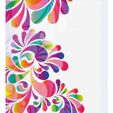 Curvy Floral Design Duvet Cover Set