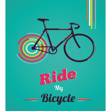 Retro Bicycle Design Duvet Cover Set