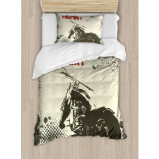 Adventure with Motorcycle Duvet Cover Set