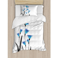 Flowers Tulips in Ombre Duvet Cover Set