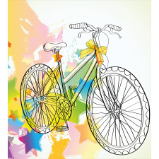 Abtract Colorful Bike Duvet Cover Set