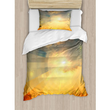 Sunbeams in Clear Sky Duvet Cover Set