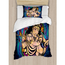 Traditional Woman Figure Duvet Cover Set