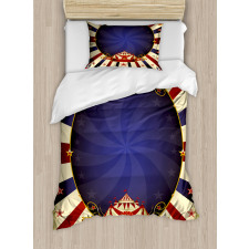 Circus Poster Image Duvet Cover Set