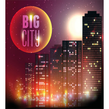Urban City Night Skyline Duvet Cover Set